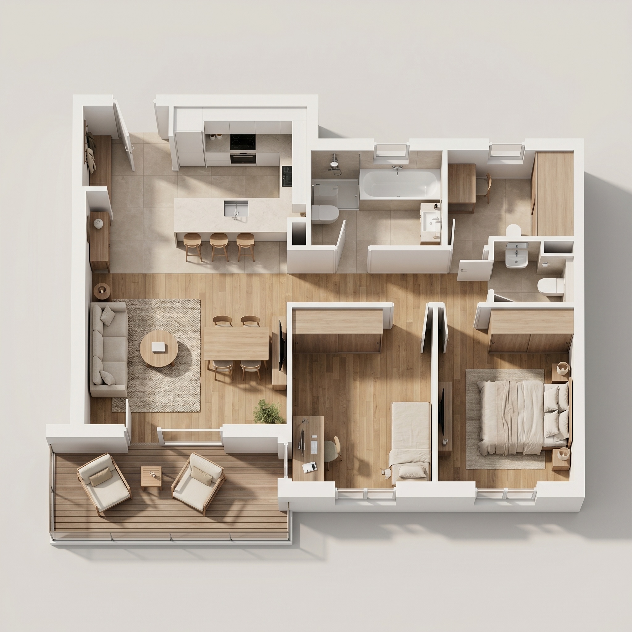2D Plan to 3D Isometric — preview
